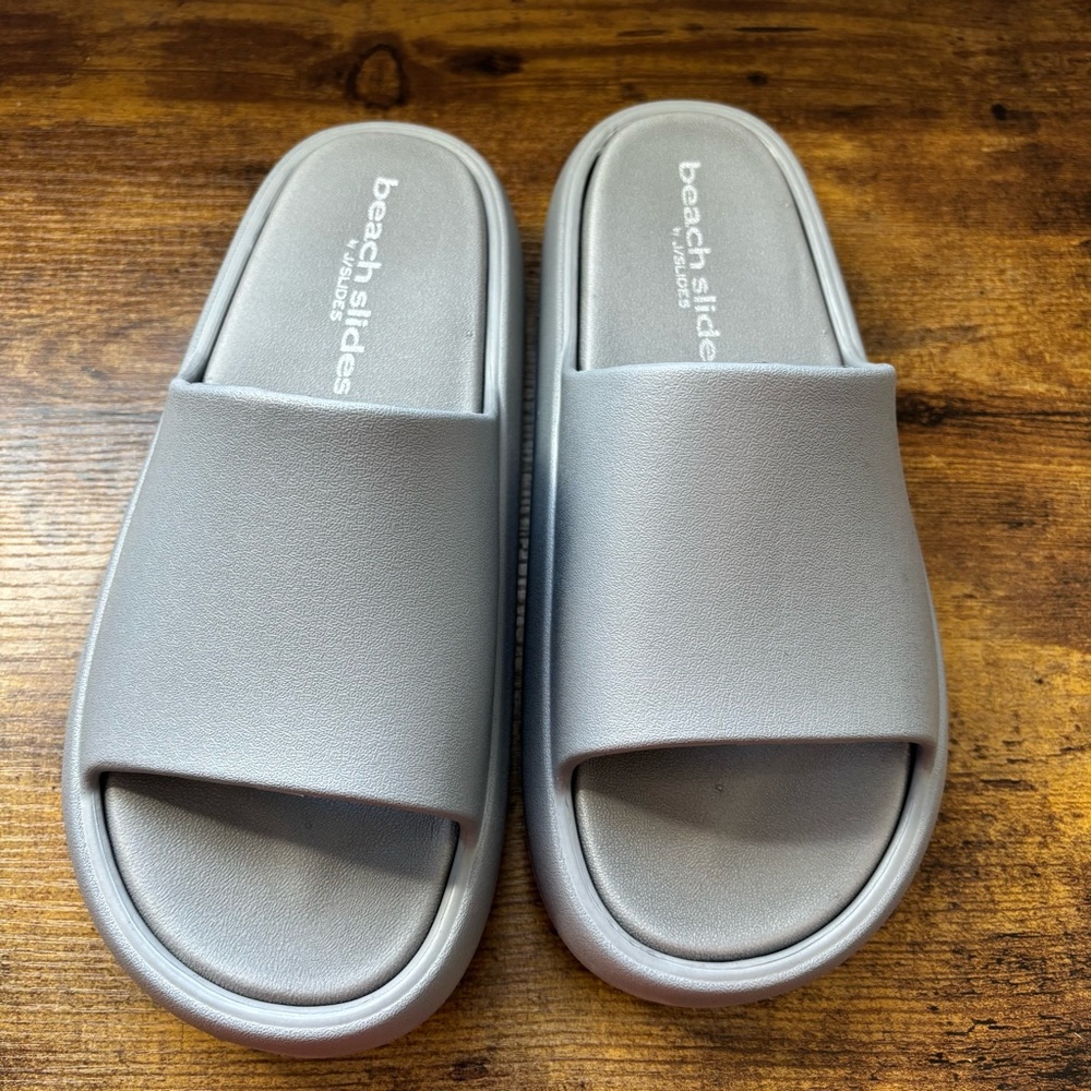 J/Slides SQUISH Gray EVA Squish Open Toe Slide Women's Size 10 NEW in Box Beach - Picture 4 of 14